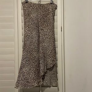 Animal Print Nygard Silk Skirt